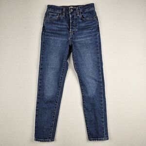 Levi's Wedgie Skinny Jeans Dark Wash Stretch Size 27
